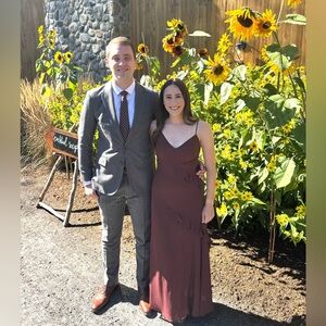 Banana Republic Burgundy Maxi Dress